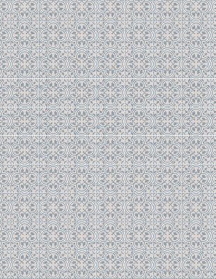 Fabric roller blind for window Portuguese tile