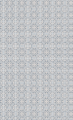 Fabric roller blind for window Portuguese tile