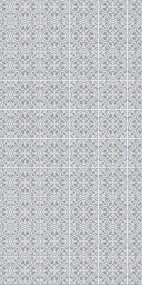 Fabric roller blind for window Portuguese tile