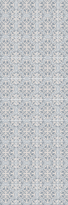 Fabric roller blind for window Portuguese tile