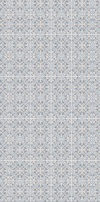 Fabric roller blind for window Portuguese tile