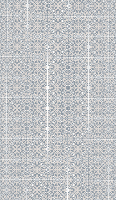 Fabric roller blind for window Portuguese tile