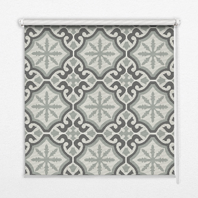 Blackout roller blind Moroccan tile