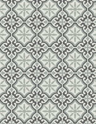 Blackout roller blind Moroccan tile