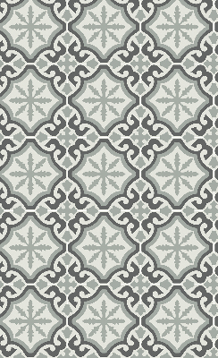 Blackout roller blind moroccan tile pattern
