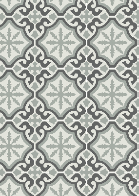 Blackout roller blind Moroccan tile