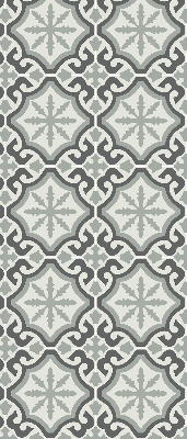 Blackout roller blind moroccan tile pattern