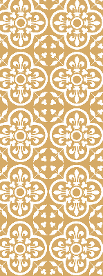 Fabric roller blind for window Portuguese folk pattern tile