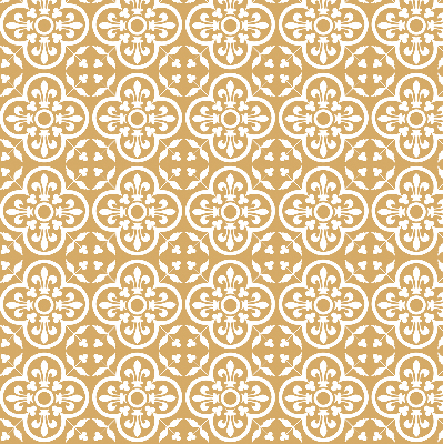 Fabric roller blind for window Portuguese folk pattern tile