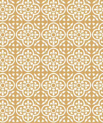 Fabric roller blind for window Portuguese folk pattern tile