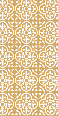 Fabric roller blind for window Portuguese folk pattern tile