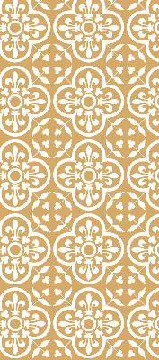 Fabric roller blind for window Portuguese folk pattern tile