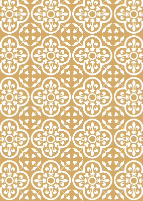 Fabric roller blind for window Portuguese folk pattern tile