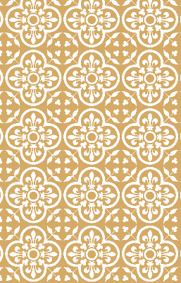 Fabric roller blind for window Portuguese folk pattern tile