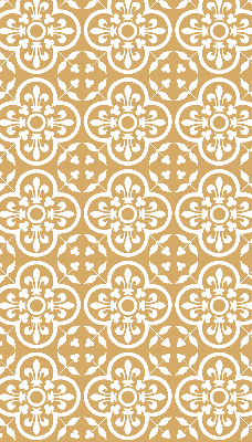 Fabric roller blind for window Portuguese folk pattern tile