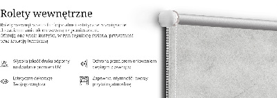 Fabric roller blind for window Smoke