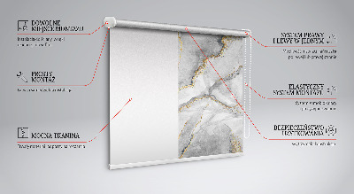 Blackout roller blind Gray marble