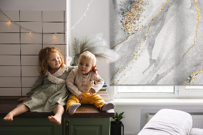Blackout roller blind Gray marble