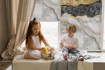 Blackout roller blind for window Marble