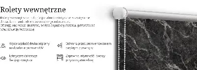 Blackout roller blind for window marble pattern