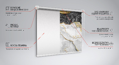 Blackout roller blind for window Marble