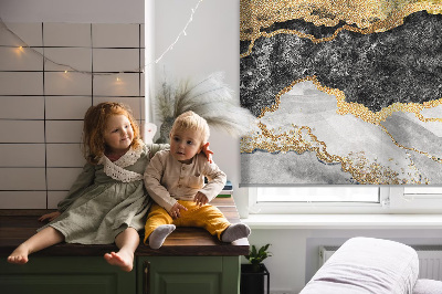 Blackout roller blind for window Marble
