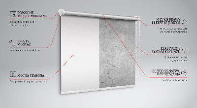 Fabric roller blind for window Gray marble