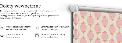 Blackout roller blind abstract eyes pattern