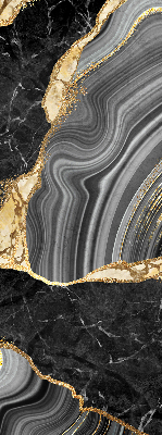 Blackout roller blind Black marble