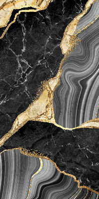Blackout roller blind Black marble