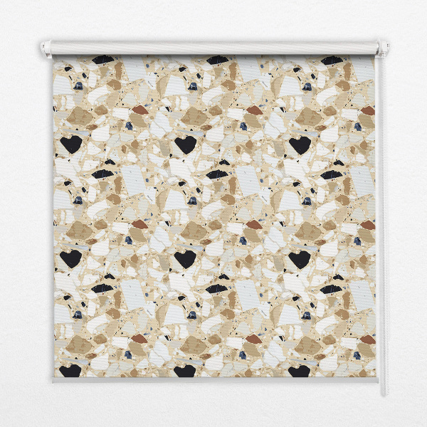 Blackout roller blind for window Light granite
