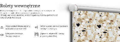 Blackout roller blind for window Light granite