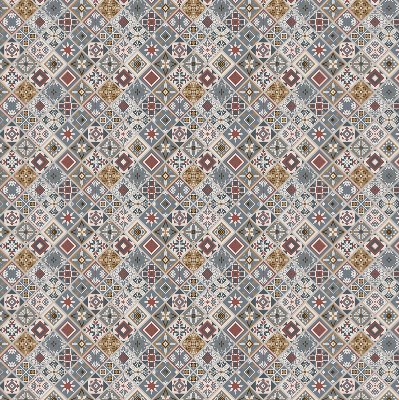 Fabric roller blind for window Decorative rhombuses