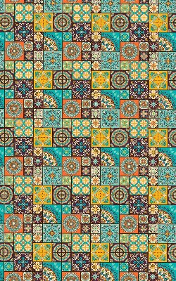 Blackout roller blind Colorful mandala