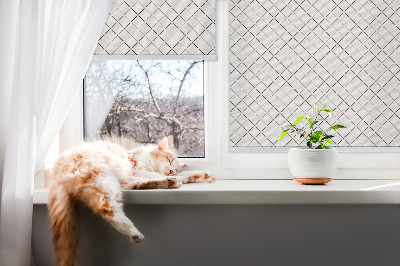 Blackout roller blind for window Rhombuses