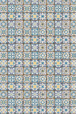 Fabric roller blind for window mandala pattern
