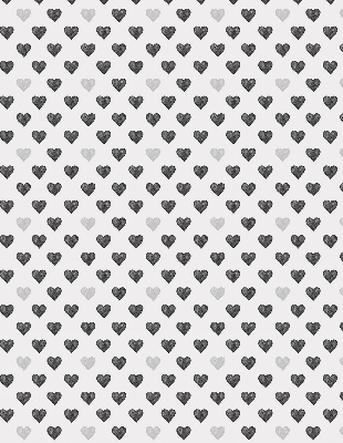 Blackout roller blind Dark Hearts