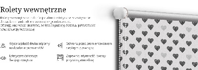 Blackout roller blind Dark Hearts