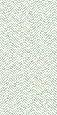 Fabric roller blind for window Green herringbone