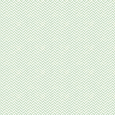 Fabric roller blind for window Green herringbone