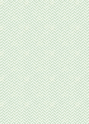 Fabric roller blind for window Green herringbone