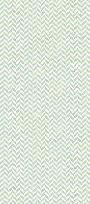 Fabric roller blind for window Green herringbone
