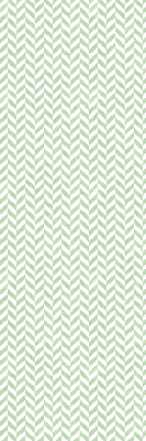 Fabric roller blind for window Green herringbone