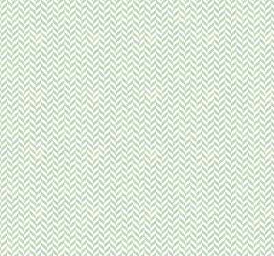 Fabric roller blind for window Green herringbone