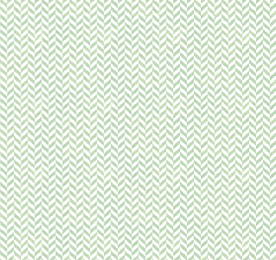 Fabric roller blind for window Green herringbone