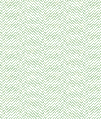 Fabric roller blind for window Green herringbone