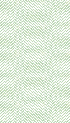 Fabric roller blind for window Green herringbone
