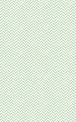 Fabric roller blind for window Green herringbone