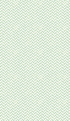Fabric roller blind for window Green herringbone