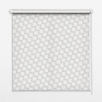 Blackout roller blind Gray squares